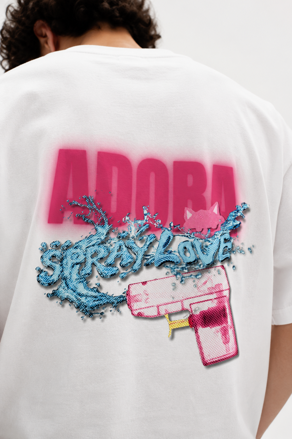 ADORA REGULAR FIT T-SHIRT "SPRAY LOVE" (UNISEX)